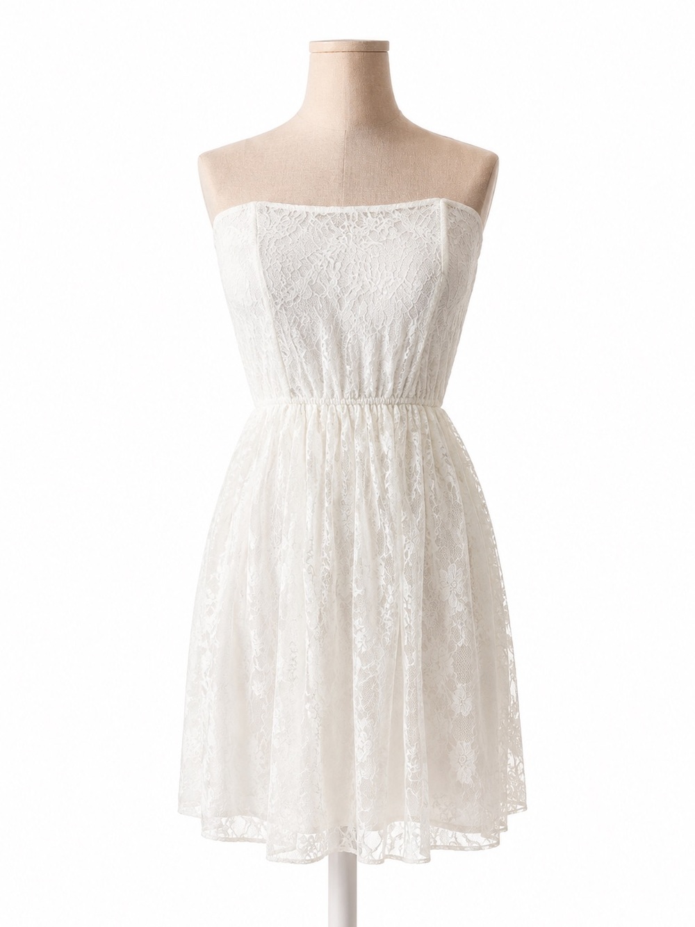 Delia’s. Strapless. Size Medium. NWT. Elegant White Lace Dress Grad Bridal